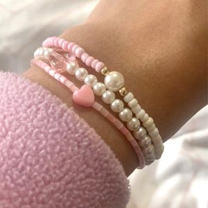 Pink Stack Bracelet 💖