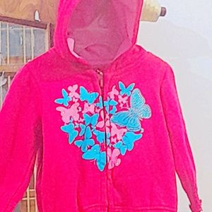 Fuchsia Pink Jacket For 6-12 Months Kids