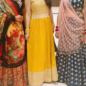 Beautiful Haldi Colour Gown