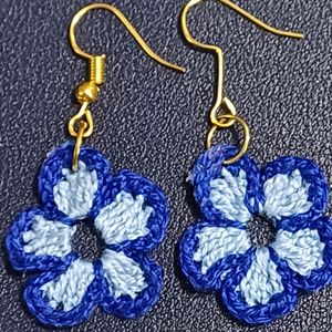 Light And Dark Blue Earrings