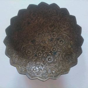 Brass Uniqe Golden Diya Gen Condition