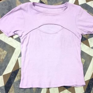 Cutout Lavender Top