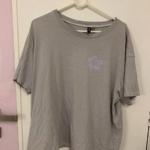 h&m oversized printed tshirt