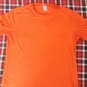 Combo Of 3 T-shirts, Orange, Black and Rust Color