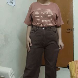 High Waist Straight Fit Jeans