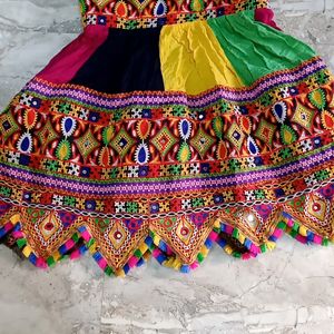 Multi Colour Heavy Work Ghagra Choli With Dupatta