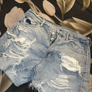 Light Blue Denim Cool Shorts