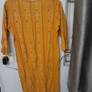 Straight Orange Kurti