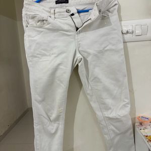 White Slim Fit Jeans