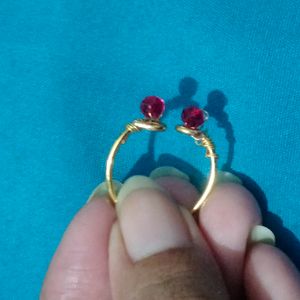 Adjustable Gold Brass Ring