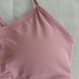 Pale peach active wear