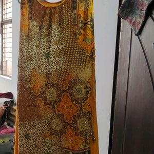 Mustard Yellow Gown Dress 299