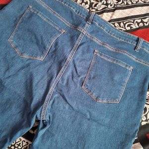 Navy Blue Denim Shorts