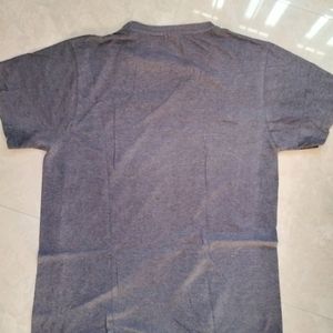 Grey Colour Cotton Tshirt