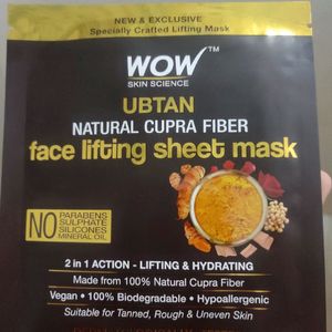 Wow Skin Science Ubtan Face Lifting Sheet Mask