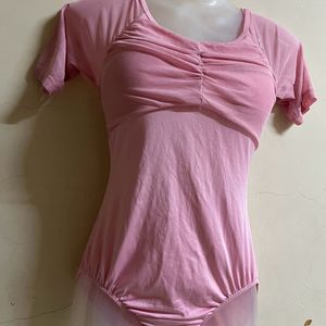 Korean Padded Baby Pink Play Suit