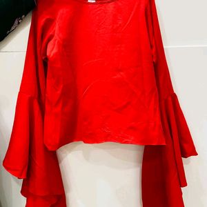 Red Top Girlish Stylish