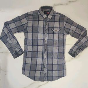 36in Casual Check Shirt Men