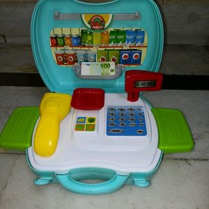 Supermarket Play Set Suitcase Toy (Multicolor)