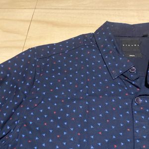 Sisley branded slim fit shirt