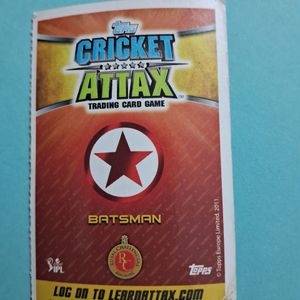 CRICKET ATTAX CARD