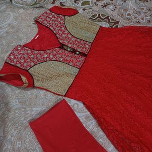 Red Anarkali Kurti...♥️