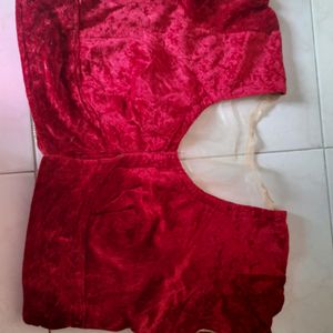 Red Velvet Royal Blouse