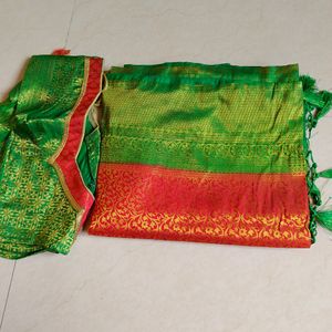 New Silk Saree With Blouse