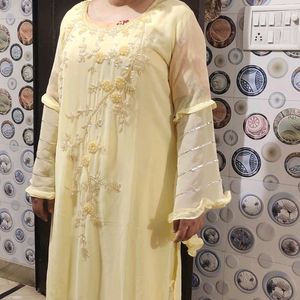 Kurta With Plazzo Dupatta Set