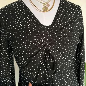 Korean Aesthetic Polka Dot Dress