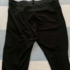 Black Pants Cuffed Bottoms