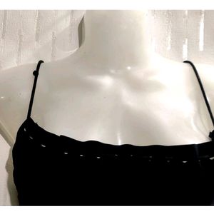 Black Crop Top For Girl's