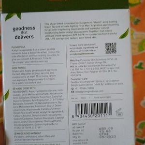 Plum Tinted Sunscreen Green Tea