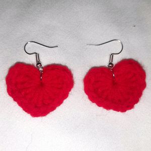 Crochet Love Earrings❤️