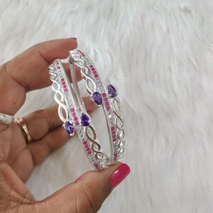 Pure Silver Bangles For Womens