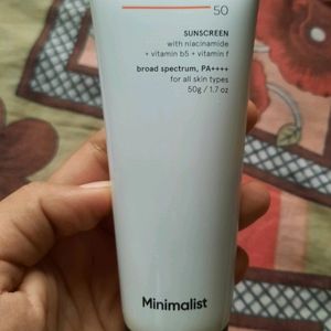 Minimalist Sunscreen Spf50