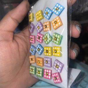 12 Pairs Of Domino Studs