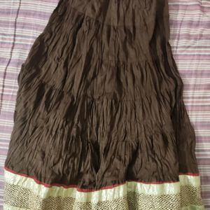 Brown Ethnic Skirt