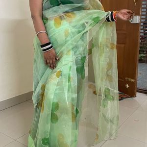 organza saree