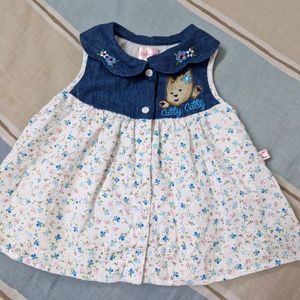 Baby Girl Blue/White Dress