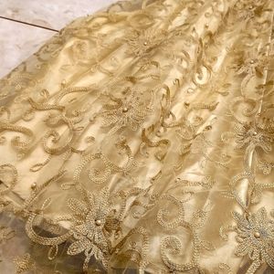 🌸Traditional Long Skirts With Heavy Golden Work ✨