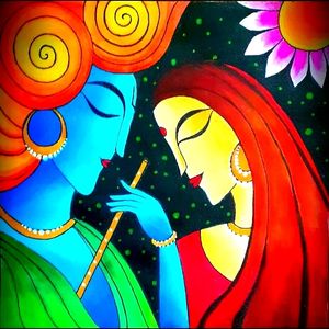 Radha Krishna Painting