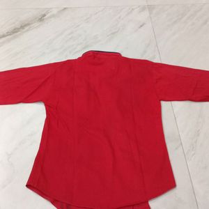 Full Sleeves Red Shirt