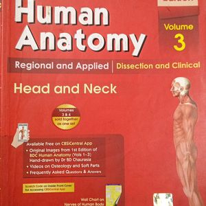 BD Chaurasia For Anatomy