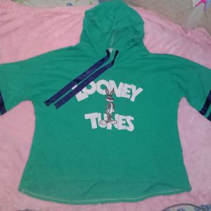 Looney Tunes Green Crop Top