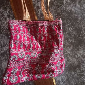 Velvet Hand Bag.