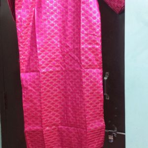 Beautiful Chanderi Rani Colour Kurti