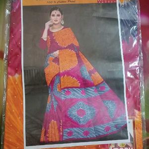 Beautiful Pure Cotton Saree For Daily Wear