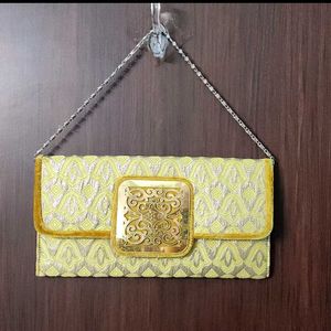 Golden Party Clutch