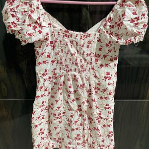 Floral Mini One Piece Dress